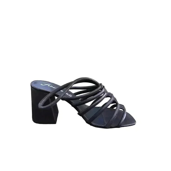 Free People Block Heel New Womens Colette Cinched Black 40 US 9 Medium - Picture 4 of 10